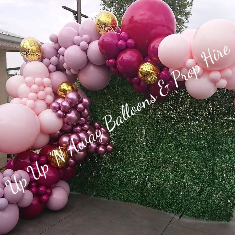 Greenery Wall Backdrop for Hire (2 styles to choose from) - UpUpNAwayBalloons