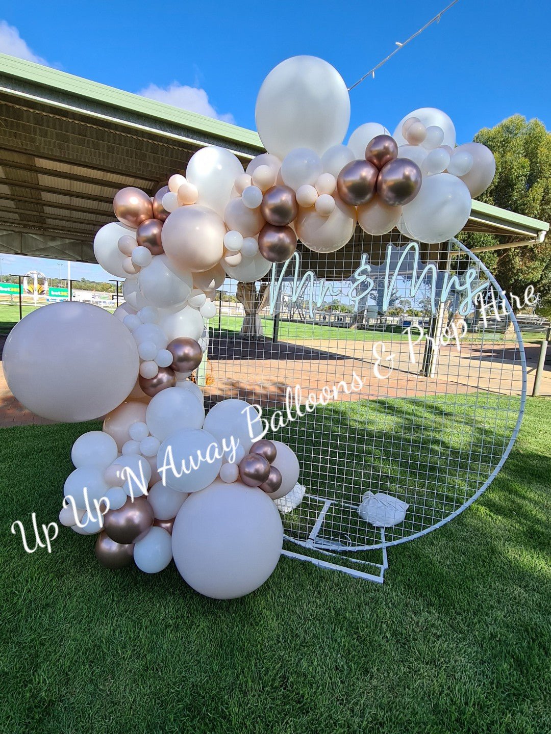 Mr & Mrs Neon Sign for Hire - UpUpNAwayBalloons