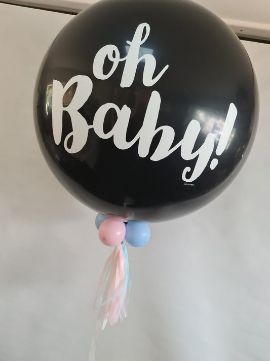 Oh Baby Gender Reveal - UpUpNAwayBalloons