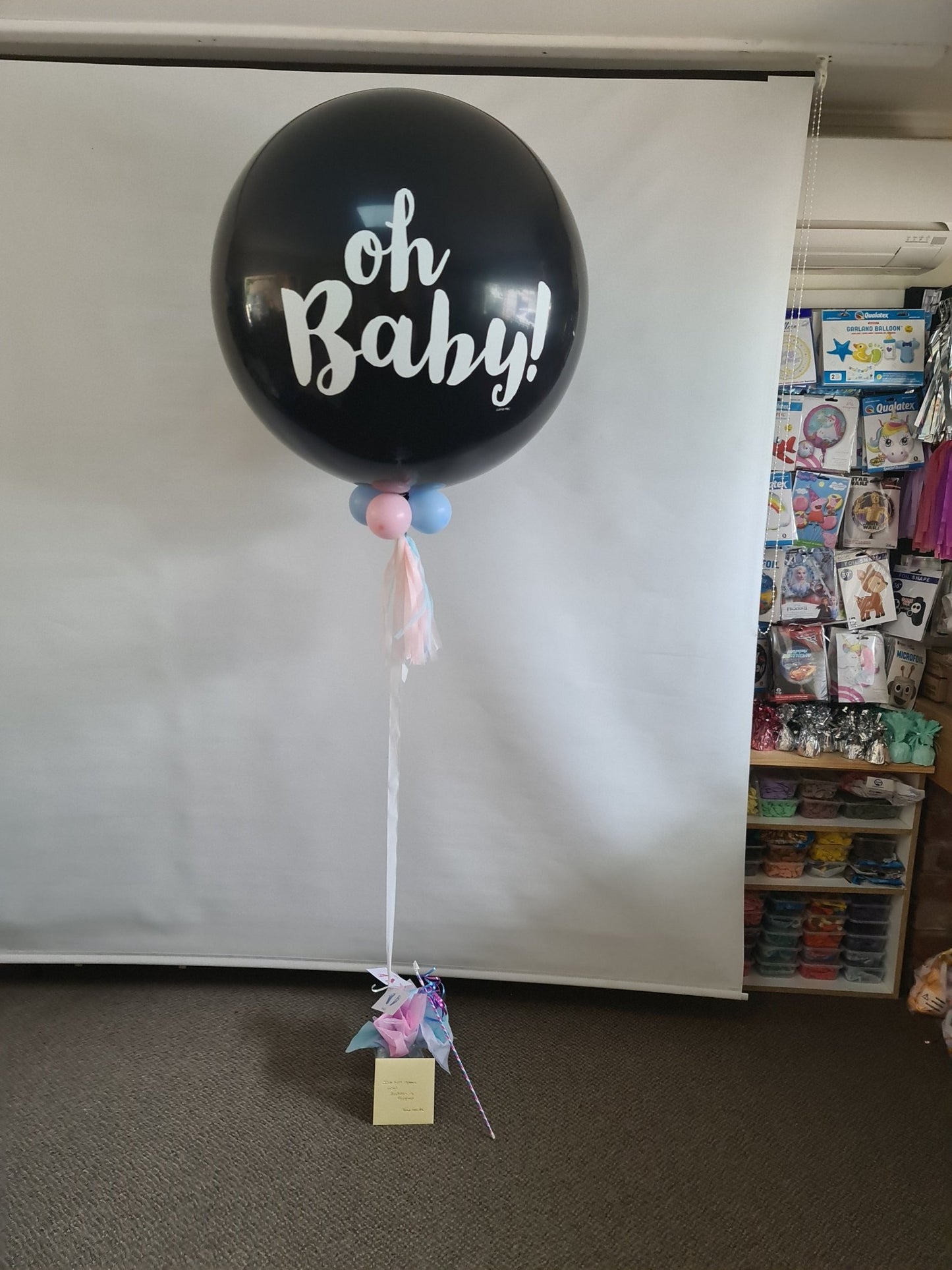 Oh Baby Gender Reveal - UpUpNAwayBalloons