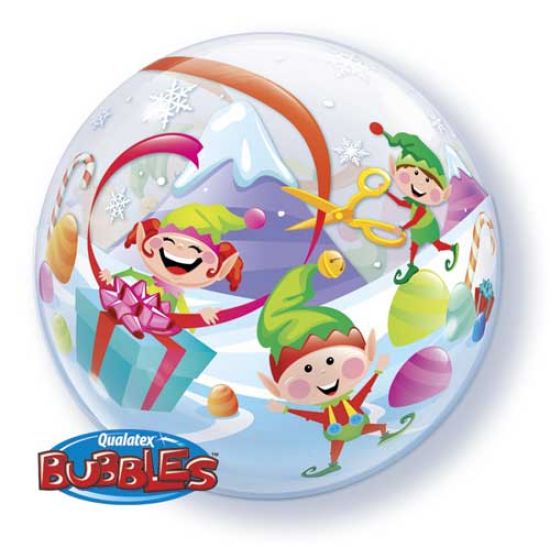 Santa Sack Elf Bubble - UpUpNAwayBalloons