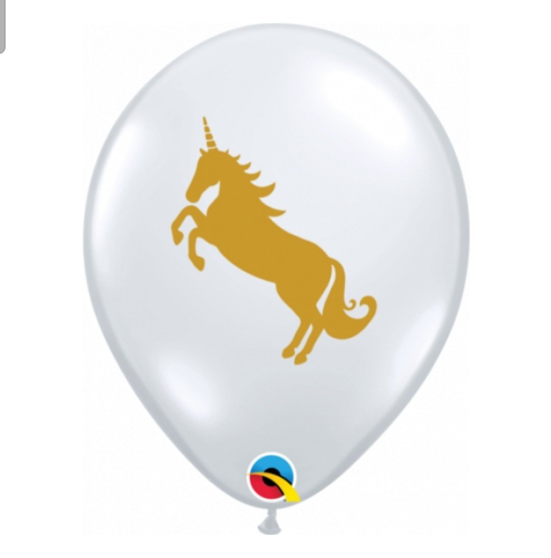 Unicorn Ghost Balloons over Pastel Colours - UpUpNAwayBalloons