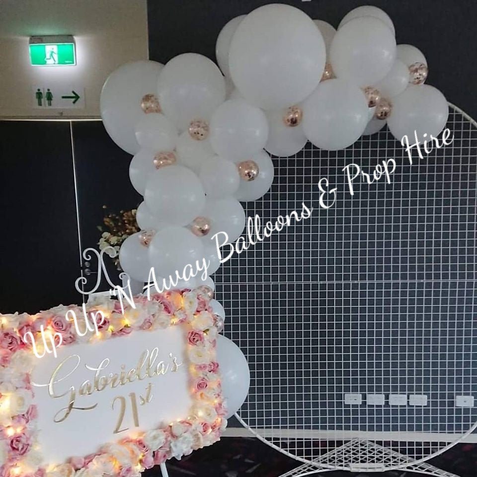 Year 2015 to 2020 Organic Balloon Garlands (click on photo to view) - UpUpNAwayBalloons