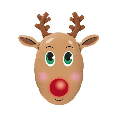 Santa Sack Balloon Reindeer (option 2) - UpUpNAwayBalloons