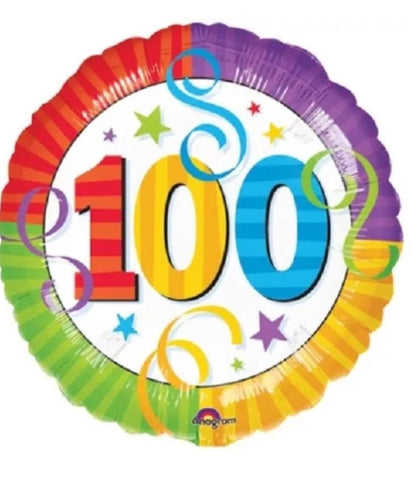 100th Foil Balloon Bouquet - UpUpNAwayBalloons