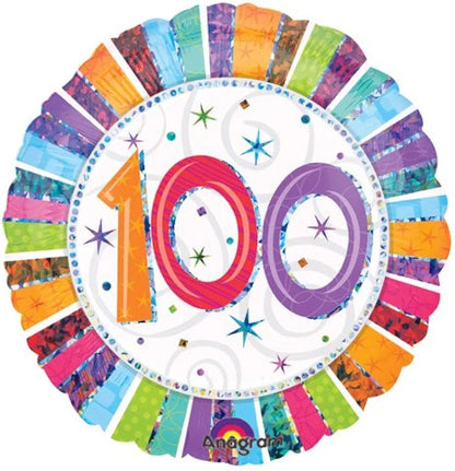 100th Foil Balloon Bouquet - UpUpNAwayBalloons