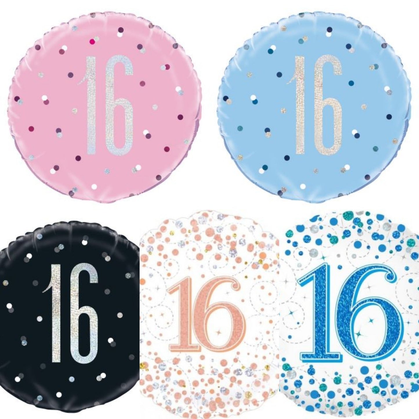 16th Foil Balloon Bouquet - UpUpNAwayBalloons