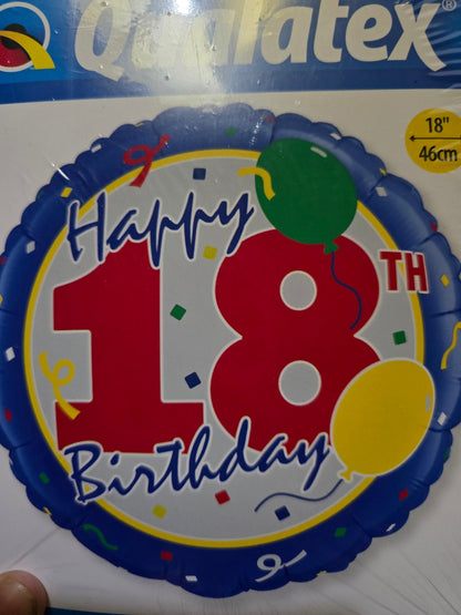 18th Foil Balloon Bouquet - UpUpNAwayBalloons