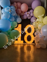 Load image into Gallery viewer, 18th Light Up Hire Numbers - UpUpNAwayBalloons
