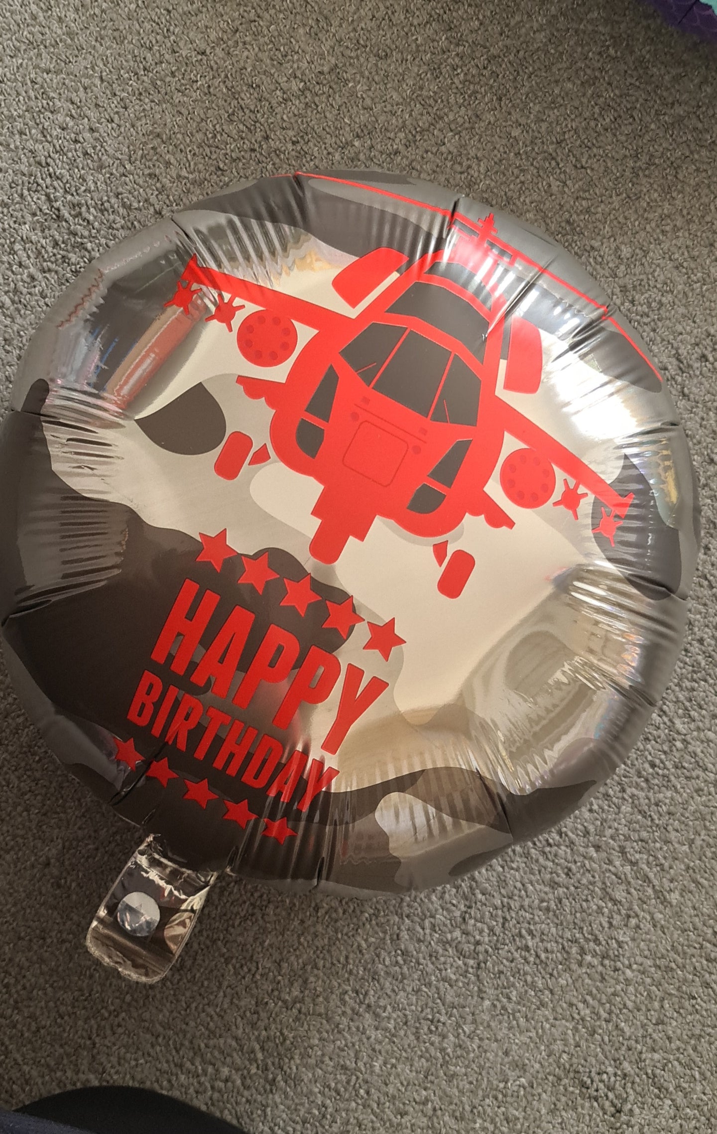 Helicopter Happy Birthday - UpUpNAwayBalloons