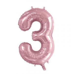 Light Pink Numbers - UpUpNAwayBalloons