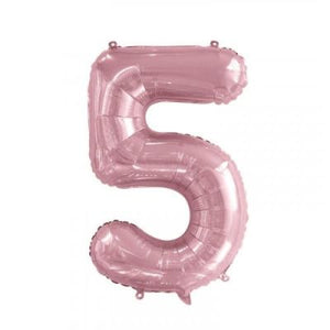 Light Pink Numbers - UpUpNAwayBalloons