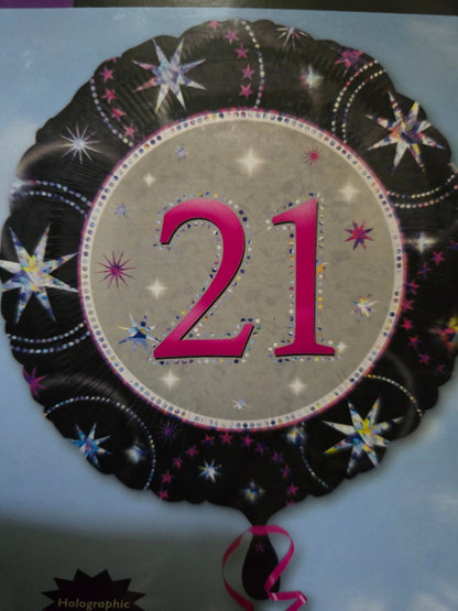 21st Foil Balloon Bouquet - UpUpNAwayBalloons