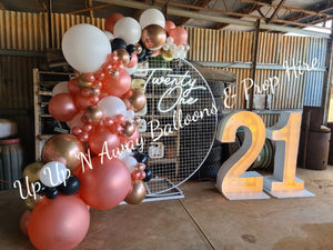 21st Light Up Hire Numbers - UpUpNAwayBalloons