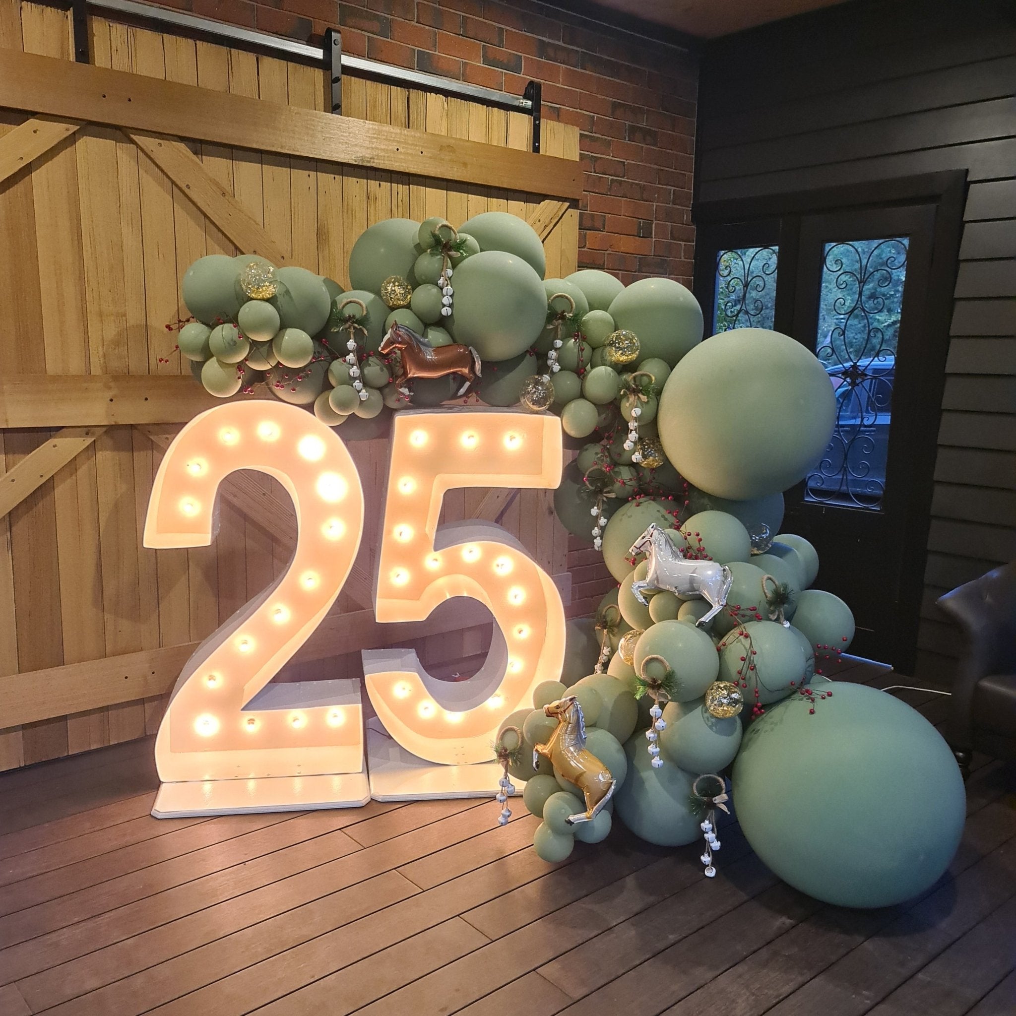 25 Light Up Hire Numbers - UpUpNAwayBalloons