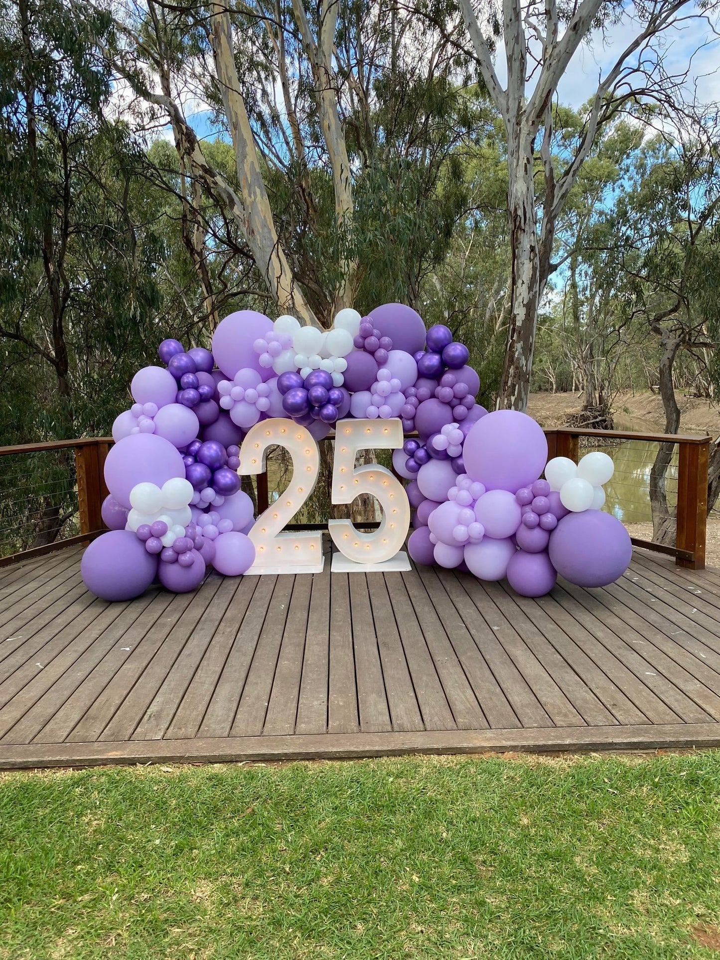 25 Light Up Hire Numbers - Not available to hire without a Balloon Garland - UpUpNAwayBalloons