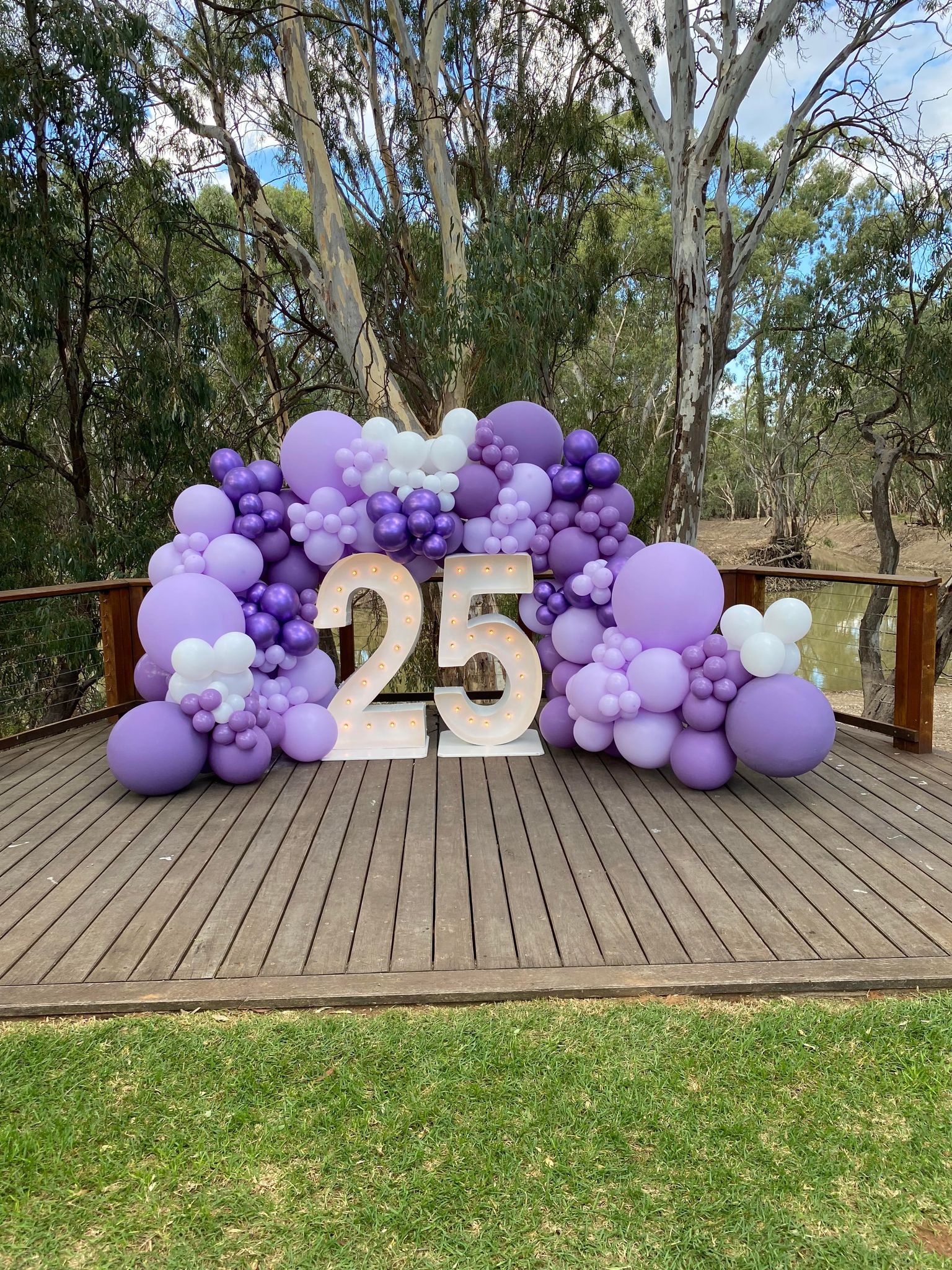 25 Light Up Hire Numbers - Not available to hire without a Balloon Garland - UpUpNAwayBalloons