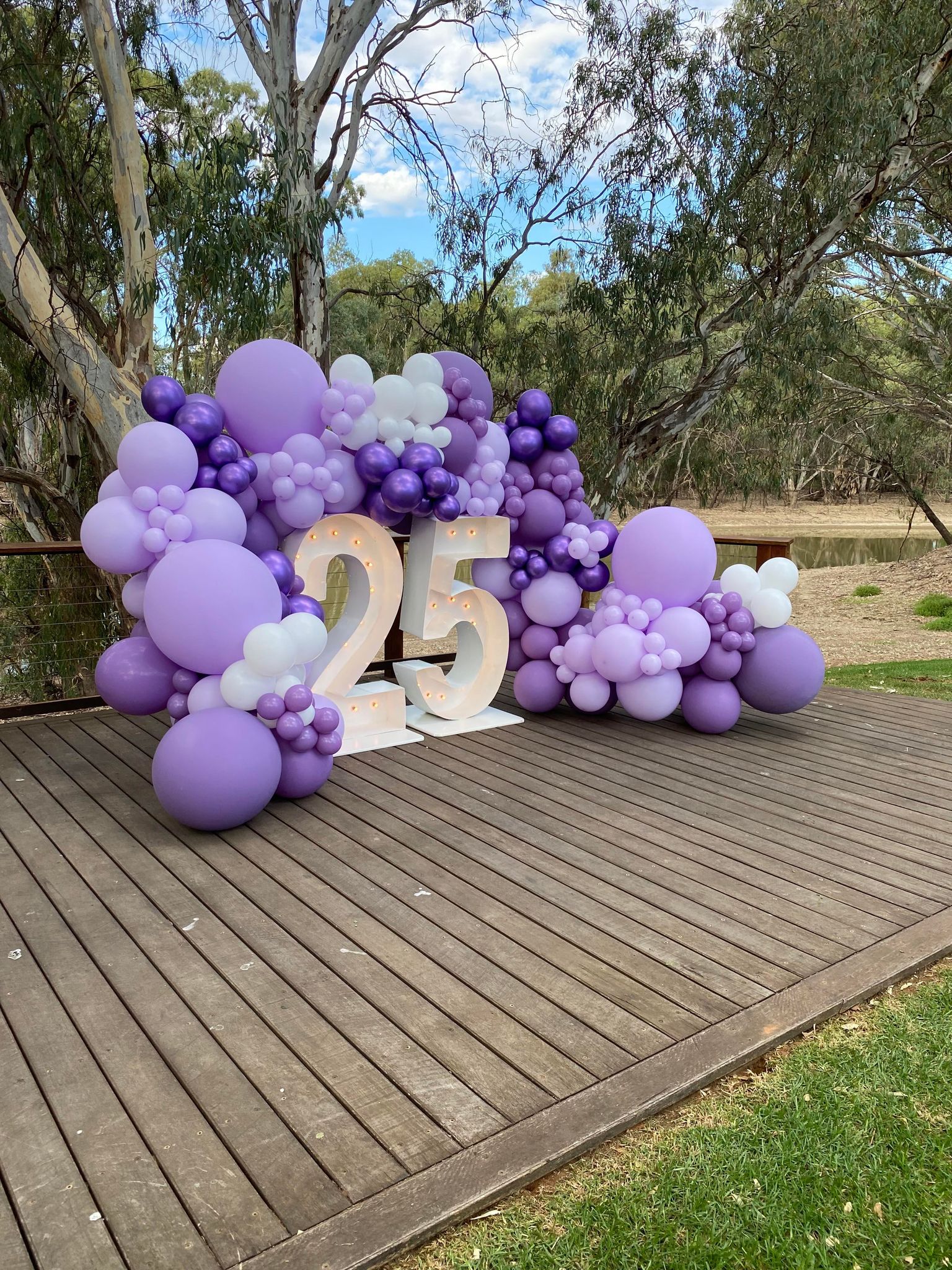 25 Light Up Hire Numbers - Not available to hire without a Balloon Garland - UpUpNAwayBalloons