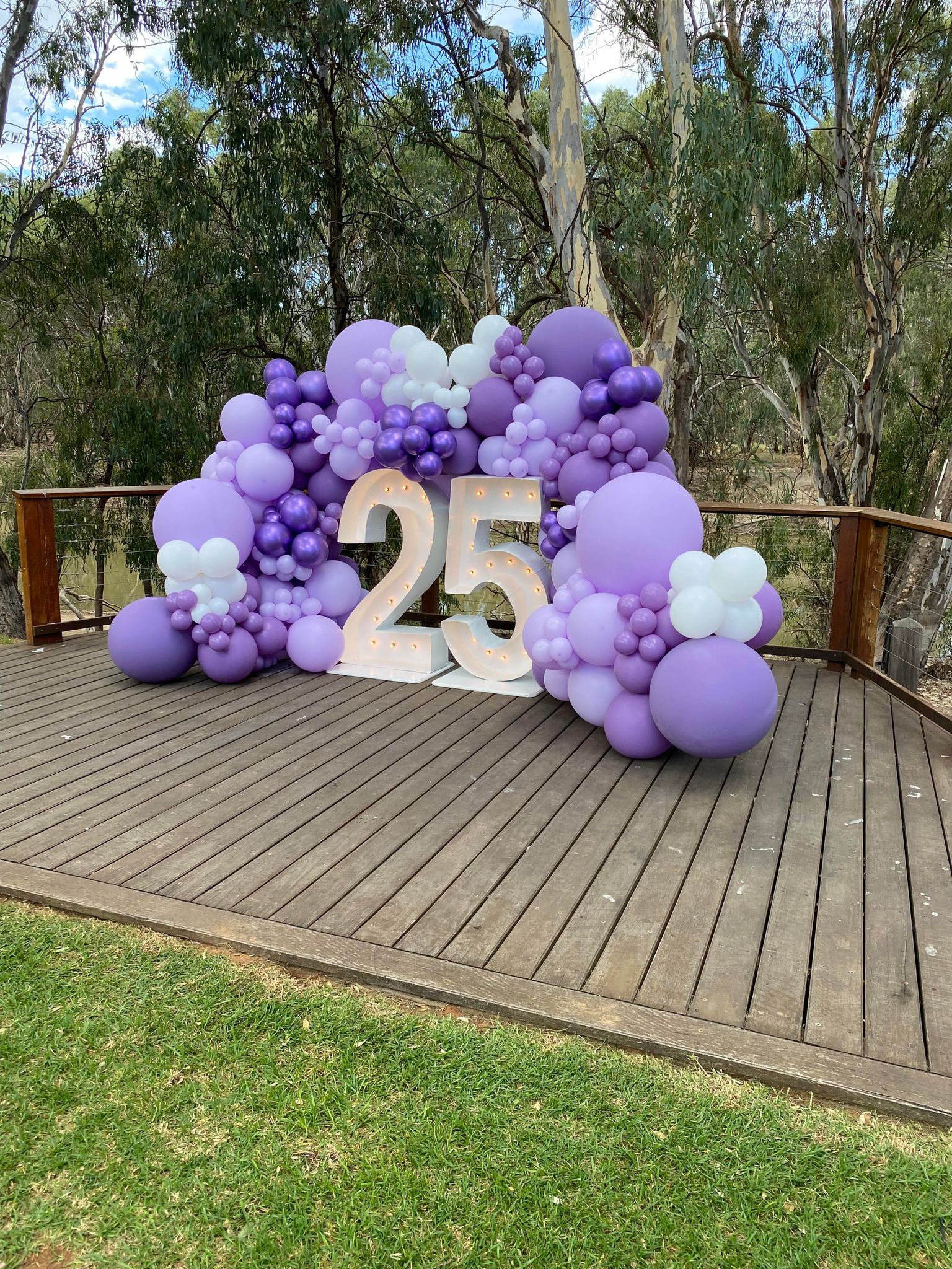 25 Light Up Hire Numbers - Not available to hire without a Balloon Garland - UpUpNAwayBalloons
