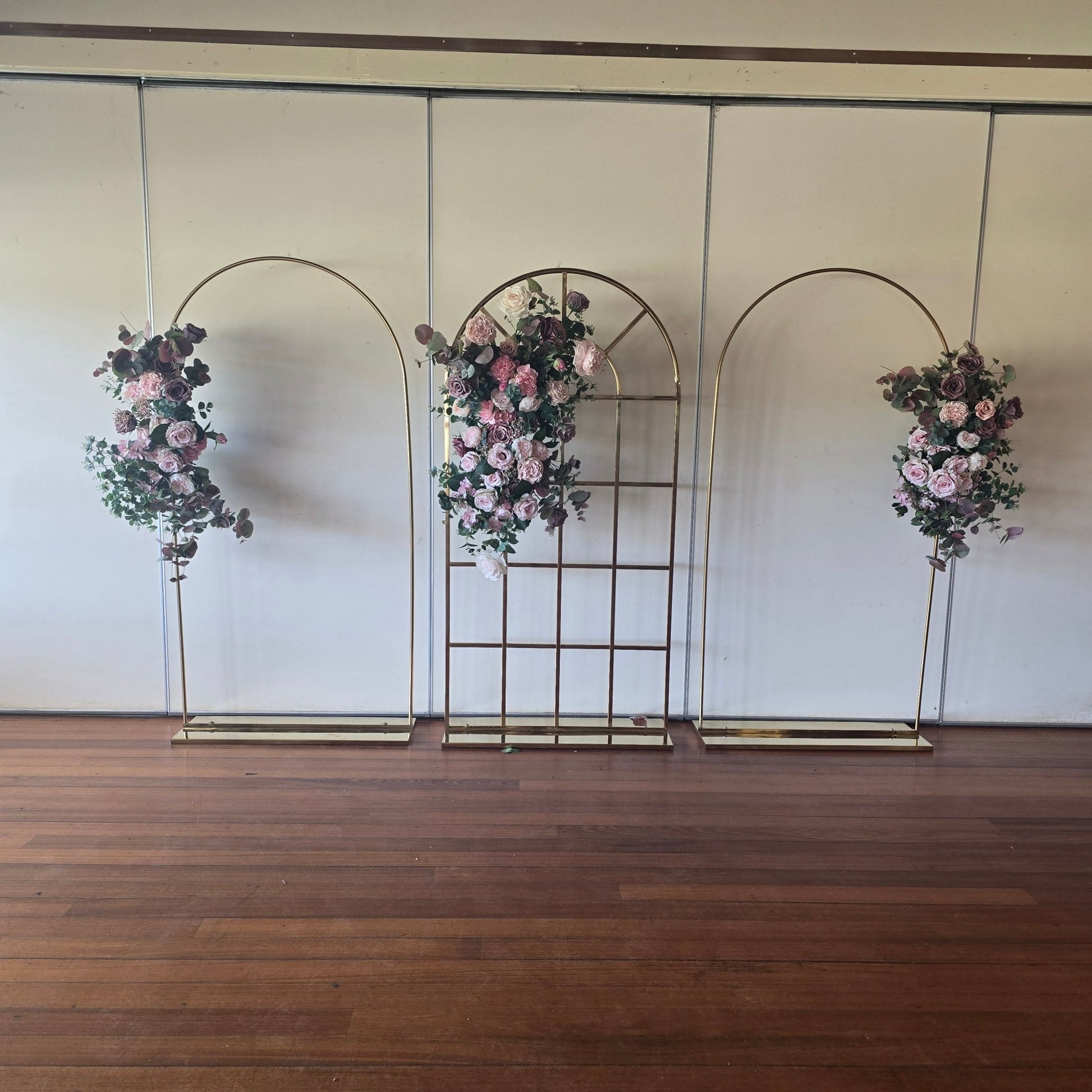 3 Window Arch Backdrop / Frame for Hire - Only available to hire with Organic Balloon Garlands. - UpUpNAwayBalloons