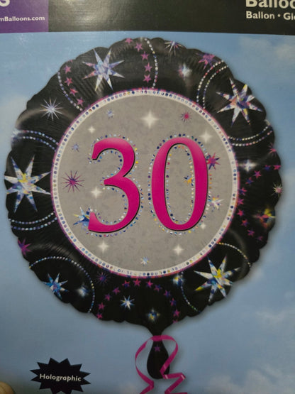 30th Foil Balloon Bouquet - UpUpNAwayBalloons