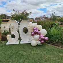 Load image into Gallery viewer, 30th Light Up Hire Numbers - Not available to hire without a Balloon Garland - UpUpNAwayBalloons
