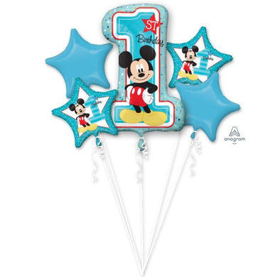 Mickey Mouse 1st Birthday Bouquet Disney - UpUpNAwayBalloons