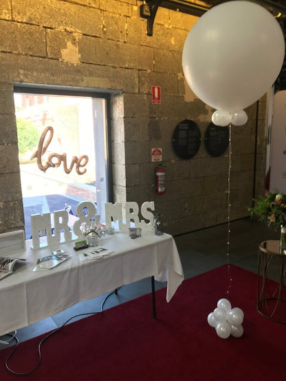 3ft Balloon and handmade weight by UpUpNAwayBalloons