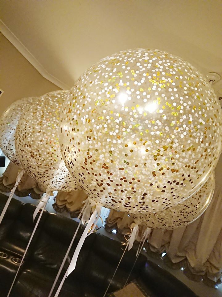 3ft Confetti Balloon by UpUpNAwayBalloons