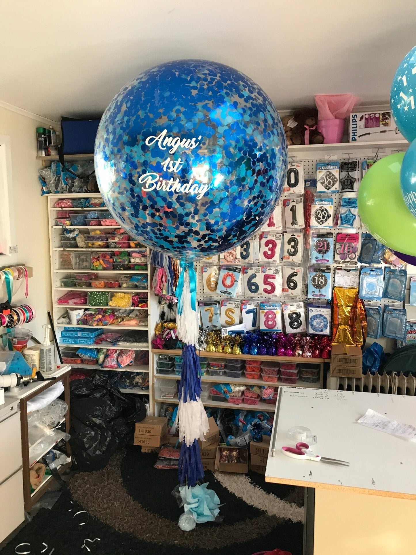 3ft Confetti Balloon by UpUpNAwayBalloons