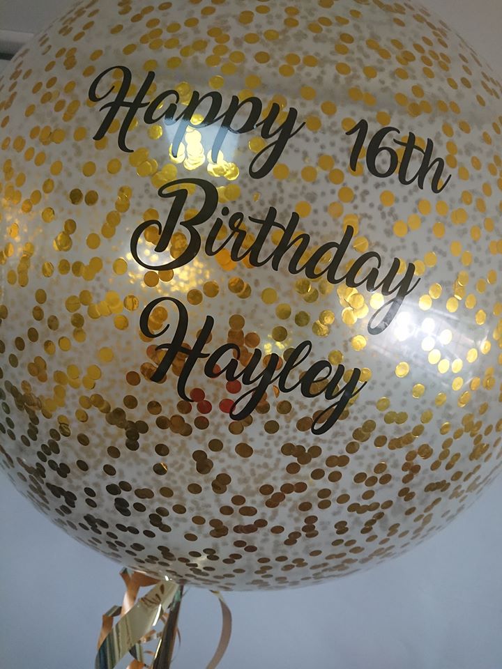 3ft Confetti Balloon by UpUpNAwayBalloons