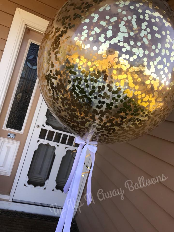3ft Confetti Balloon by UpUpNAwayBalloons