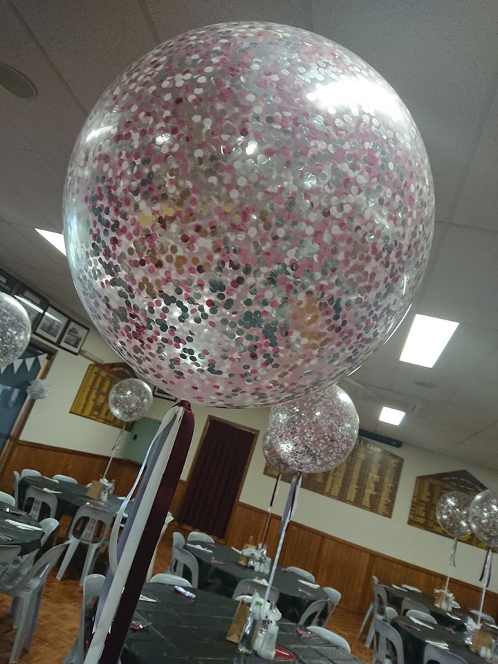 3ft Confetti Balloon by UpUpNAwayBalloons