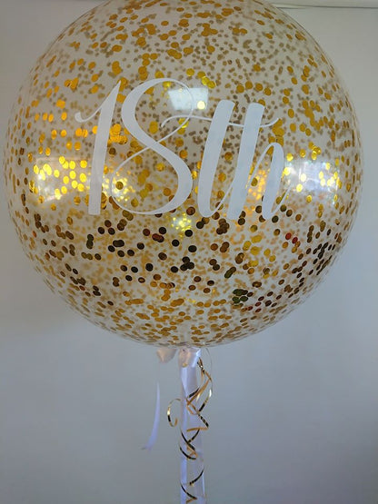 3ft Confetti Balloon by UpUpNAwayBalloons
