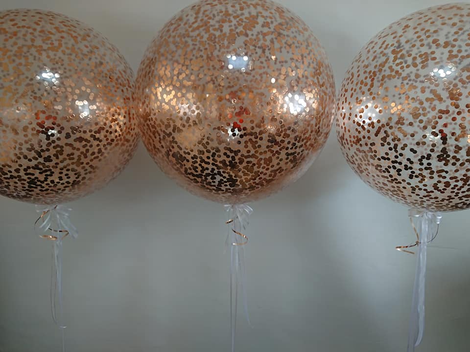 3ft Confetti Balloon by UpUpNAwayBalloons