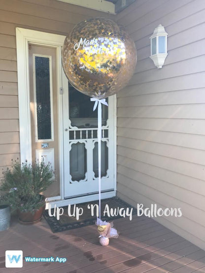 3ft Confetti Balloon by UpUpNAwayBalloons