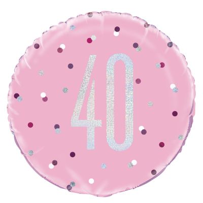40th Foil Balloon Bouquet - UpUpNAwayBalloons