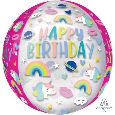 Unicorns & Rainbows Money Gift Balloon - UpUpNAwayBalloons