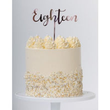 Load image into Gallery viewer, Cake Topper Eighteen (Gold, Rose Gold &amp; Silver) - UpUpNAwayBalloons
