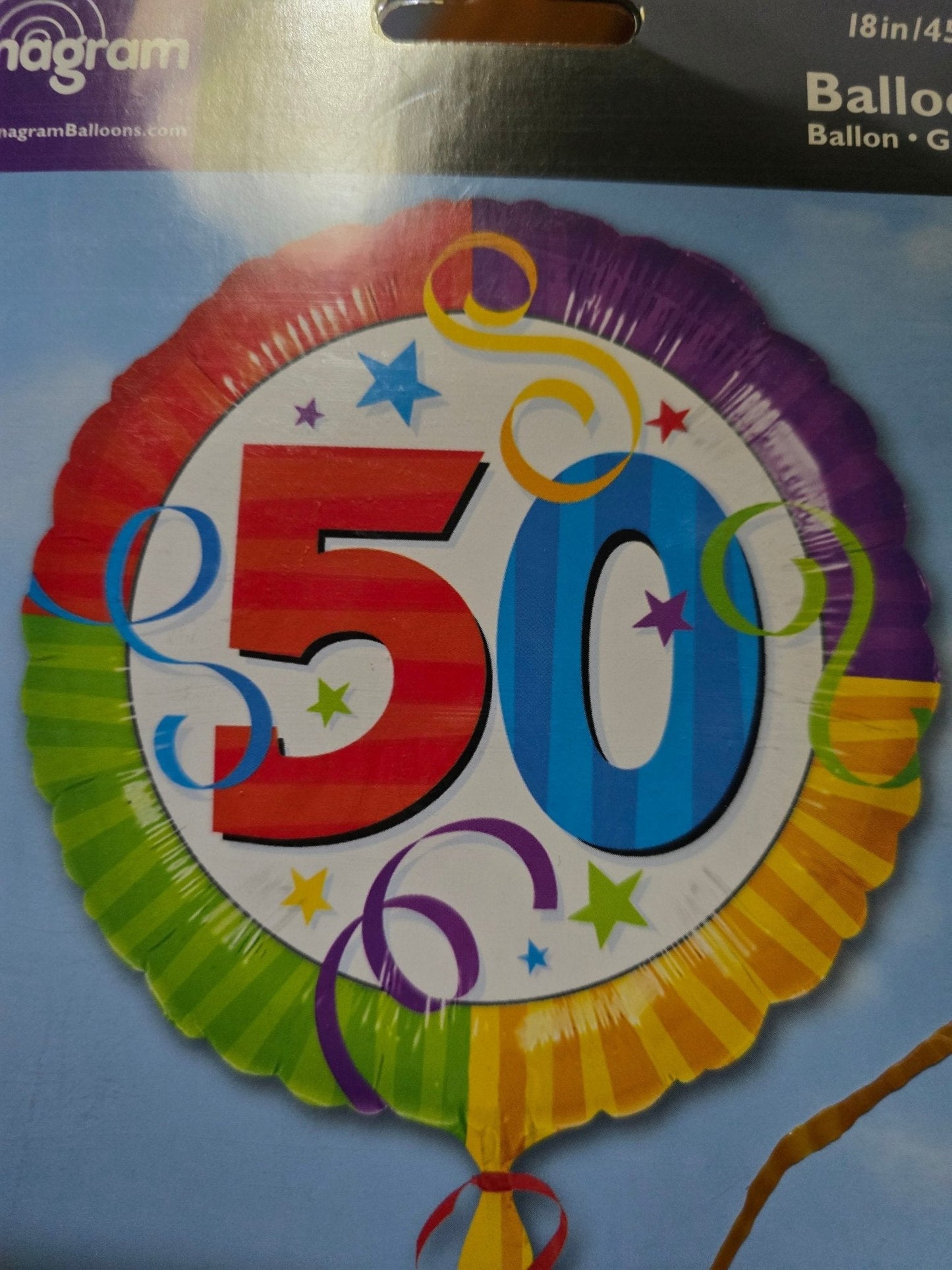 50th Foil Balloon Bouquet - UpUpNAwayBalloons