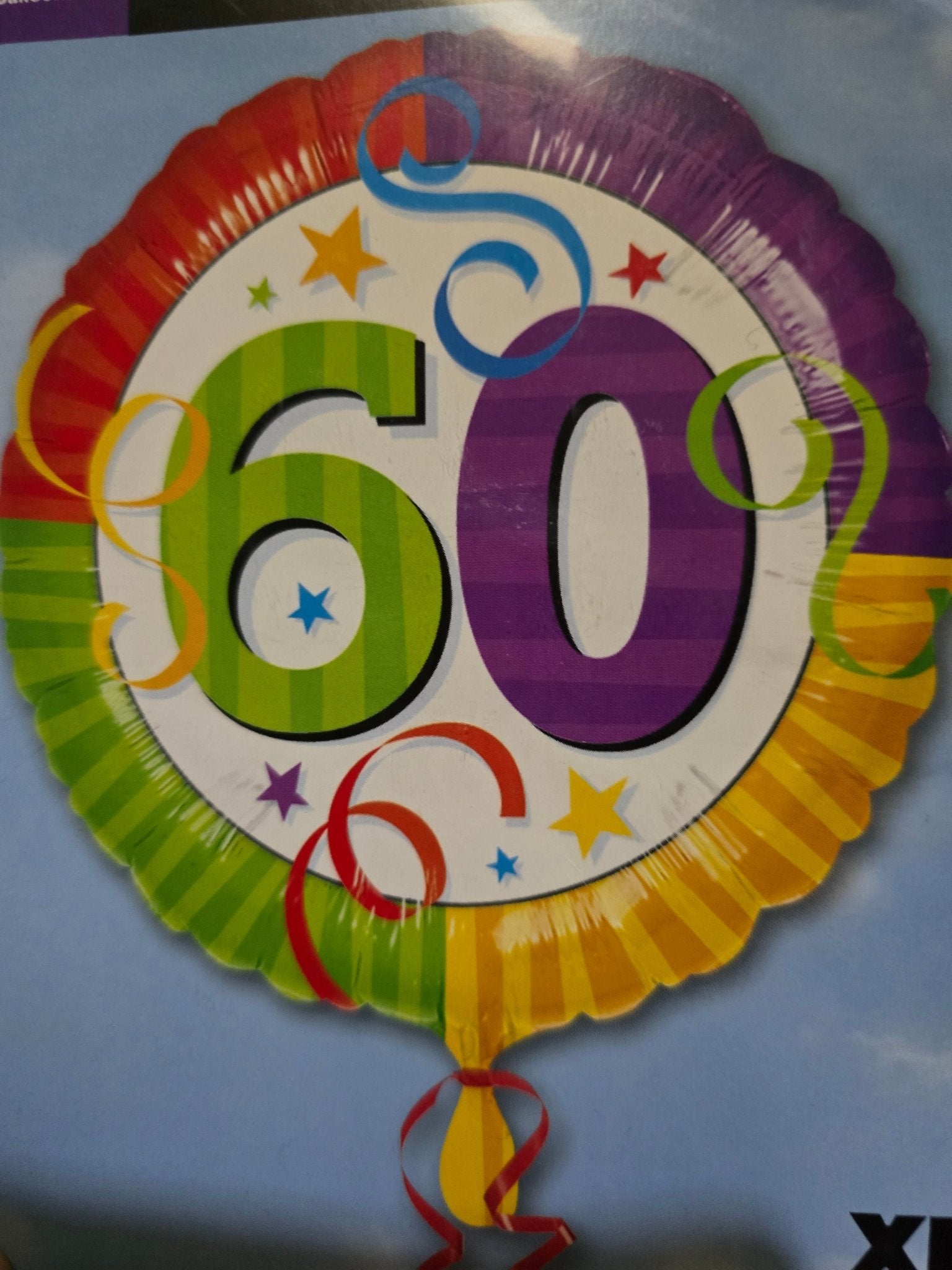 60th Foil Balloon Bouquet - UpUpNAwayBalloons