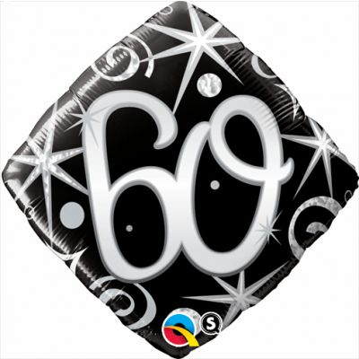 60th Foil Balloon Bouquet - UpUpNAwayBalloons