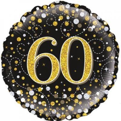 60th Foil Balloon Bouquet - UpUpNAwayBalloons