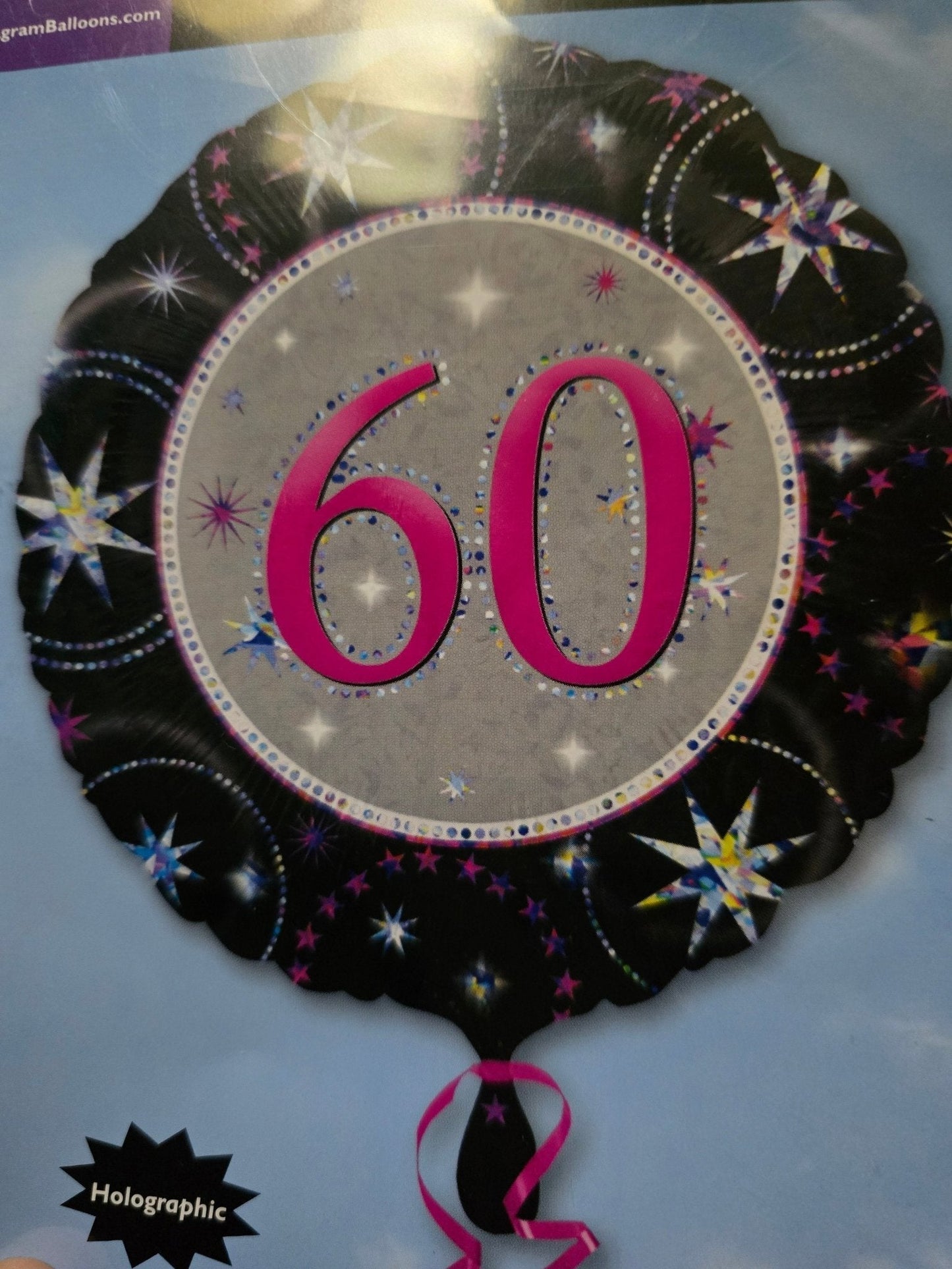60th Foil Balloon Bouquet - UpUpNAwayBalloons