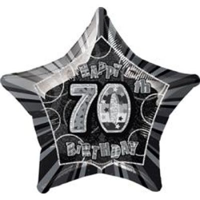 70th Foil Balloon Bouquet - UpUpNAwayBalloons