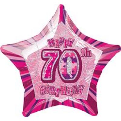 70th Foil Balloon Bouquet - UpUpNAwayBalloons