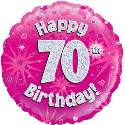 70th Foil Balloon Bouquet - UpUpNAwayBalloons
