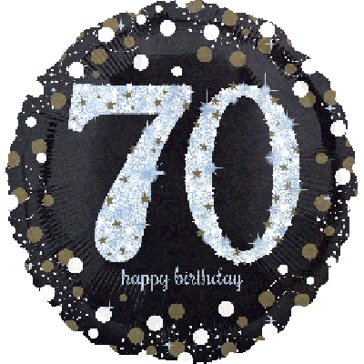 70th Foil Balloon Bouquet - UpUpNAwayBalloons