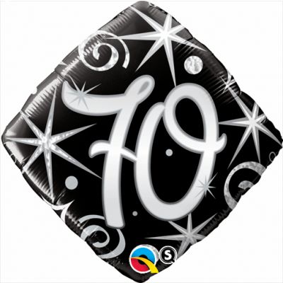 70th Foil Balloon Bouquet - UpUpNAwayBalloons