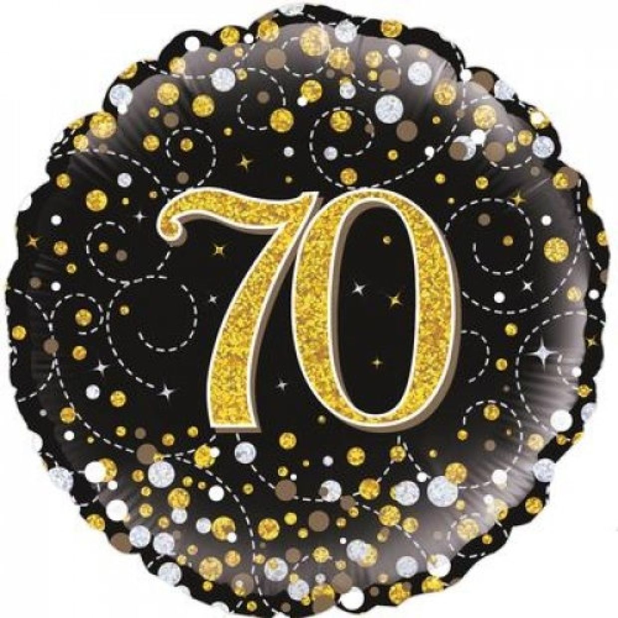 70th Foil Balloon Bouquet - UpUpNAwayBalloons